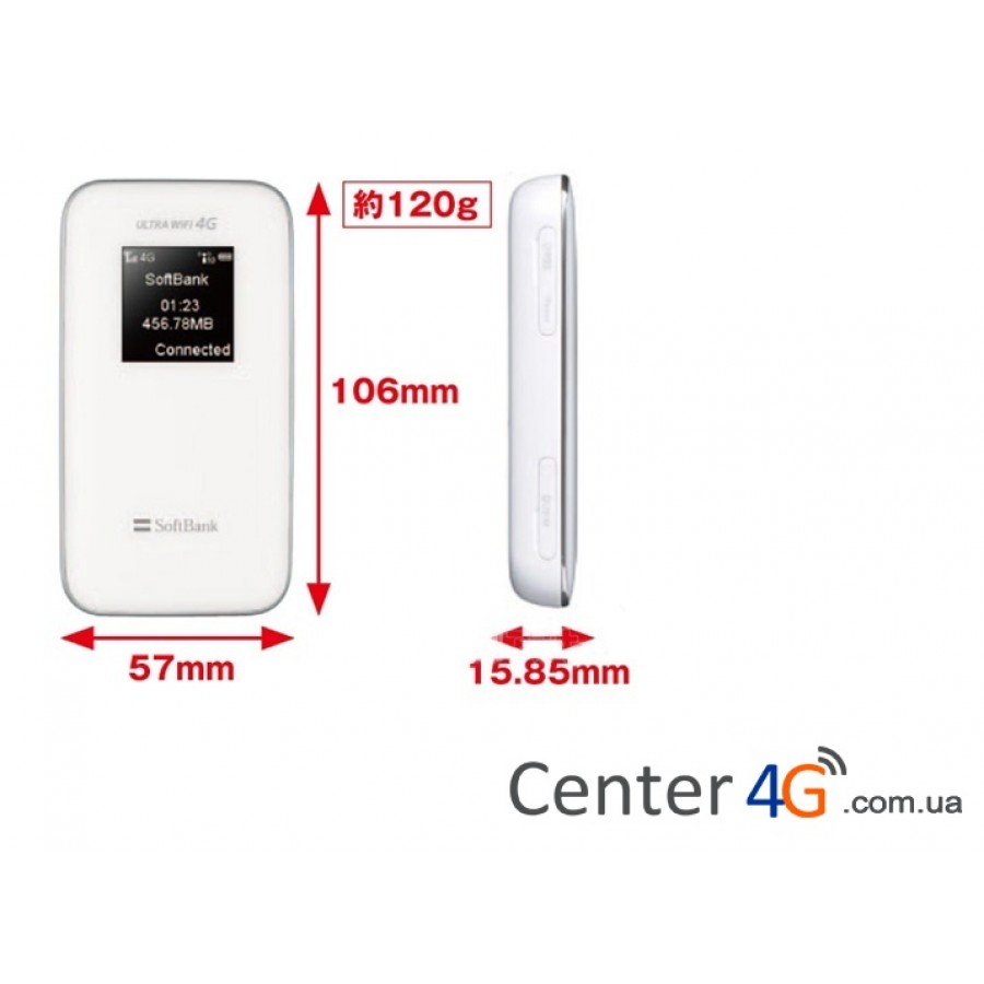 Купить ZTE ULTRA WiFi SoftBank 102z 4G GSM LTE Wi-Fi Роутер по цене 2340  грн. | Center4G