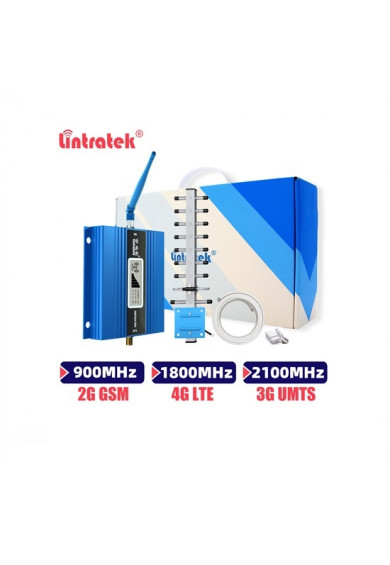 Купить Підсилювач стільникового зв'язку Lintratek 2G 3G 4G з повним комплектом